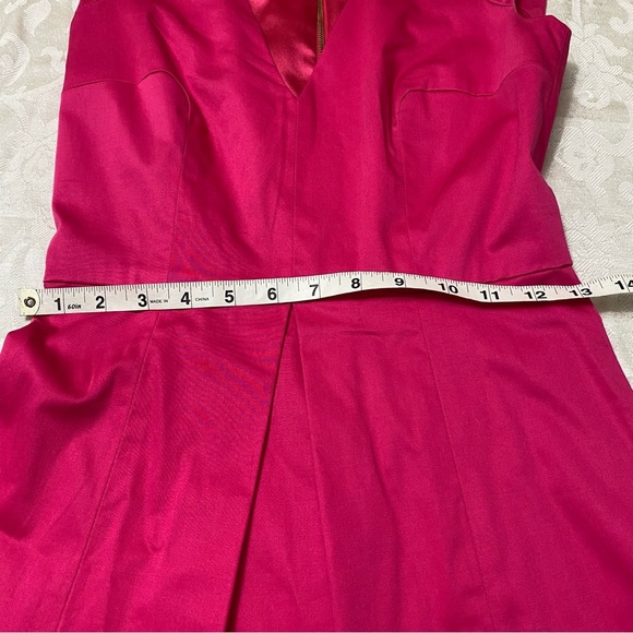 FRENCH CONNECTION Hot Pink Dress size 2 sleeveless - Picture 4 of 6